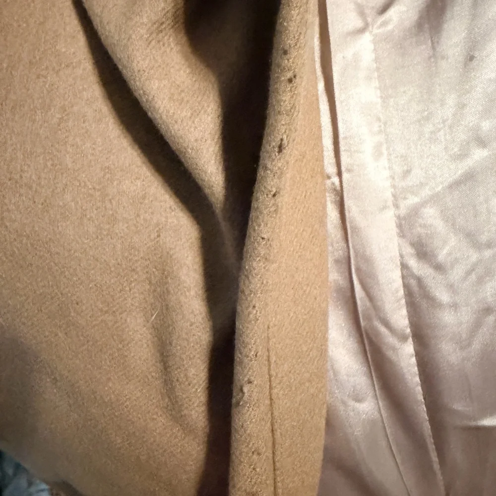 H&M Camel Trench Coat with Front Pockets